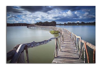 Fototapeta Dřevěný most Thajsko 24791